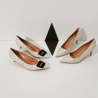 Reminiscent Of The 30’s, Polka Dot Patterned Pumps