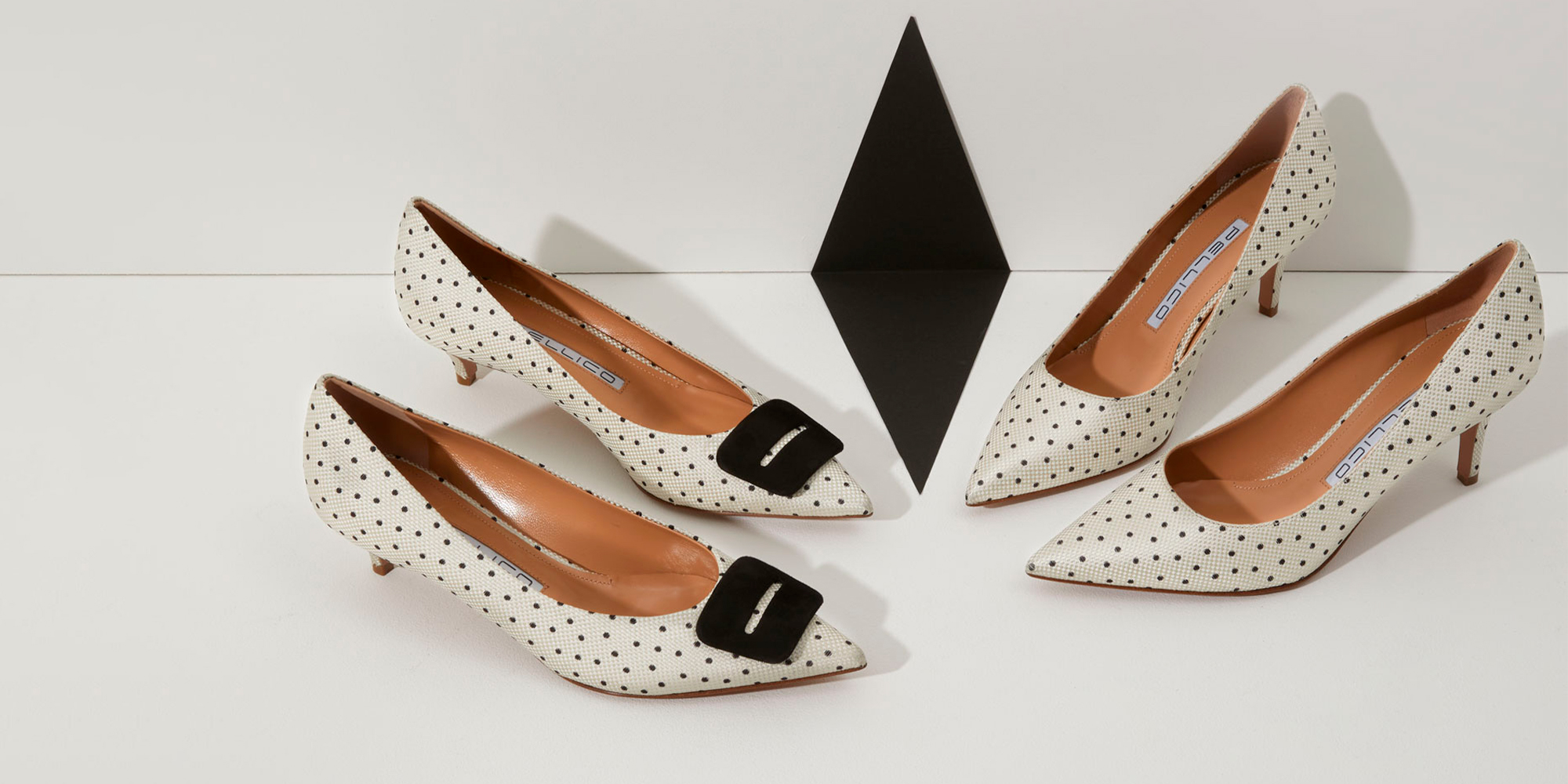 Reminiscent Of The 30's, Polka Dot Patterned Pumps | PELLICO｜ペリーコ