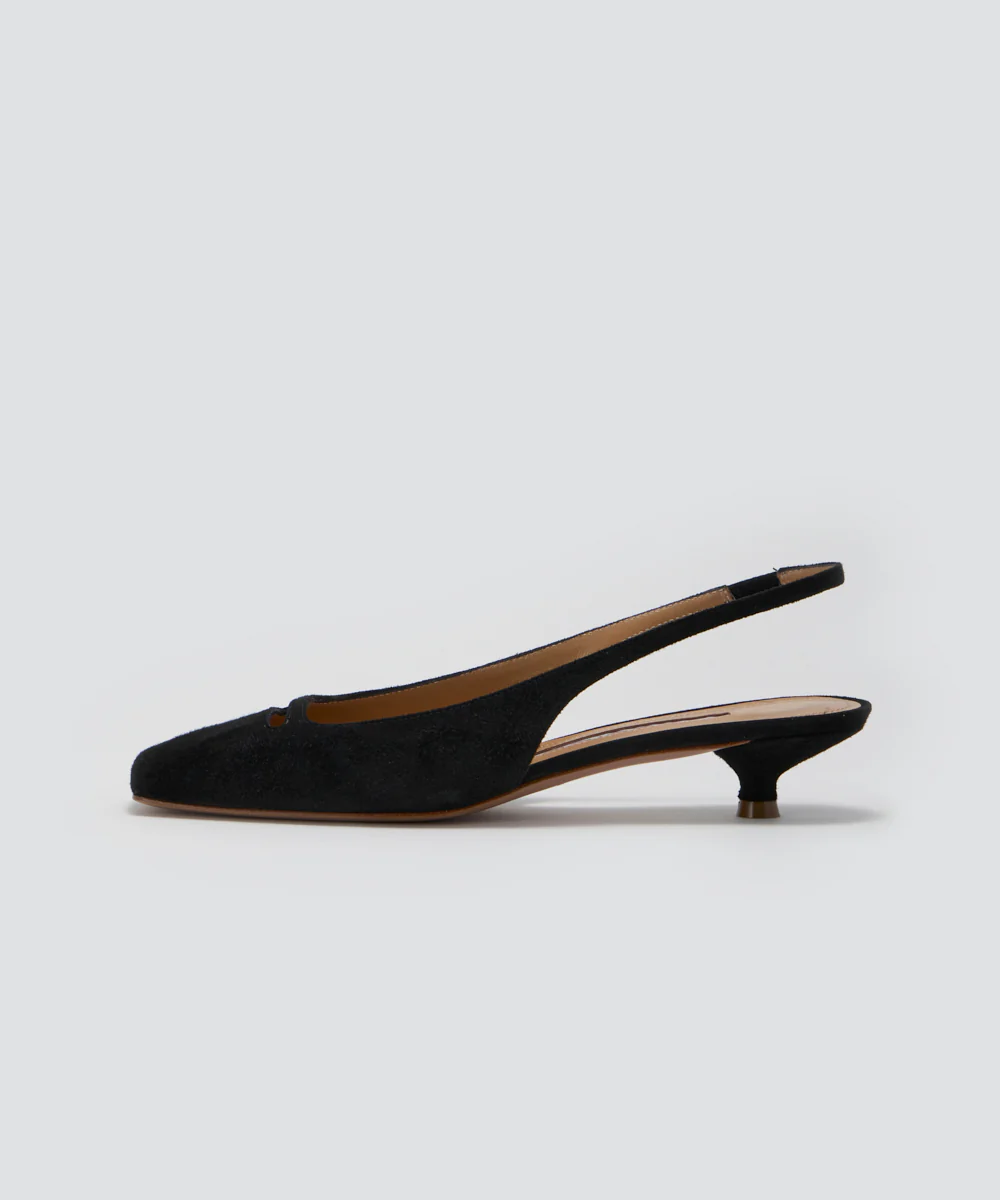 NORA アネッリ バックスリング パンプス 3.0cm BLACK