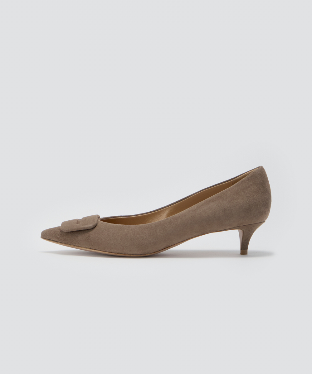 ANIMA アネッリフィッビア スウェード パンプス 3.5cm TAUPE