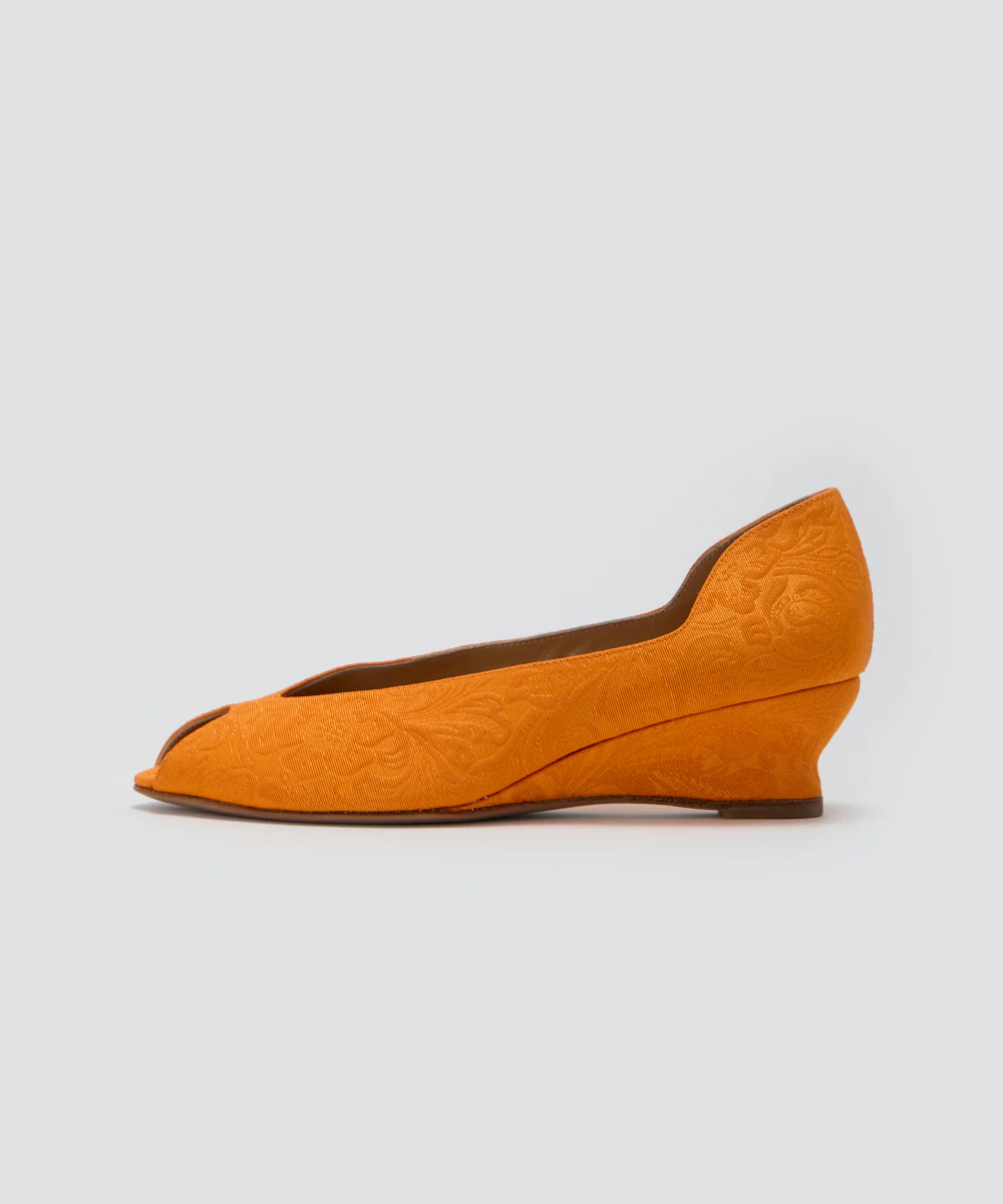 BETA ウェッジソール パンプス 4.0cm ORANGE