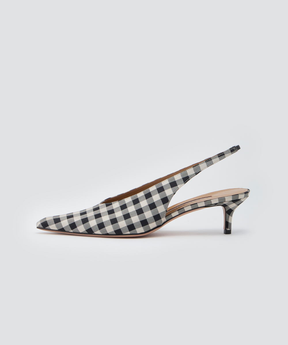VIOLA バックスリング パンプス 5.0cm CHECK
