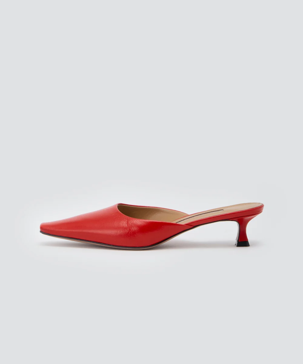DAMA ミュール 3.5cm RED