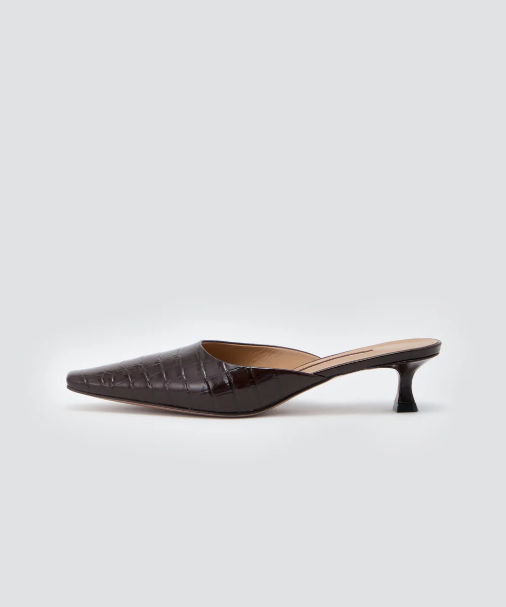 DAMA ミュール 3.5cm BROWN