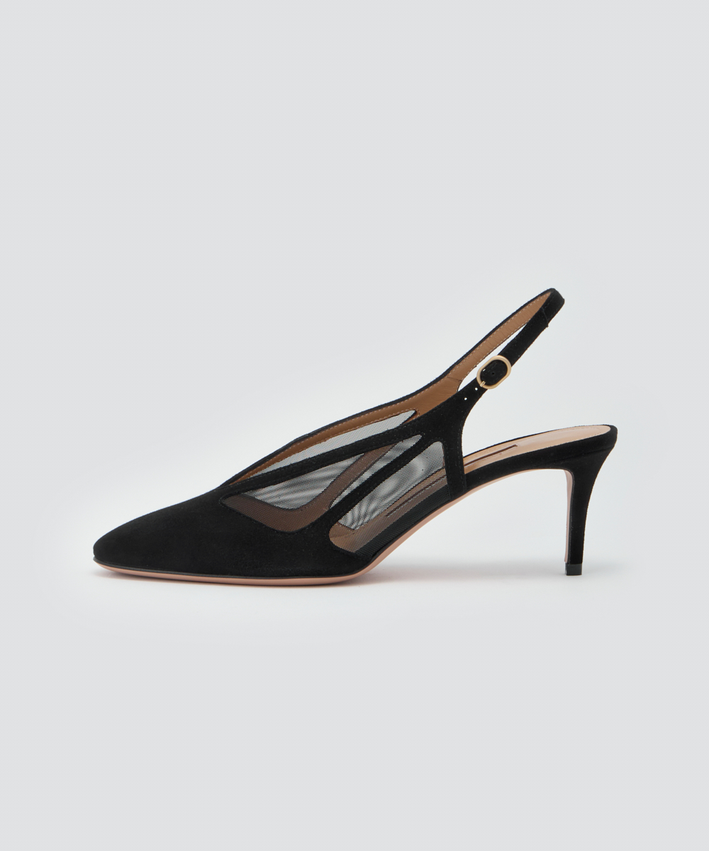 NICLA バックスリング パンプス 6.0cm BLACK